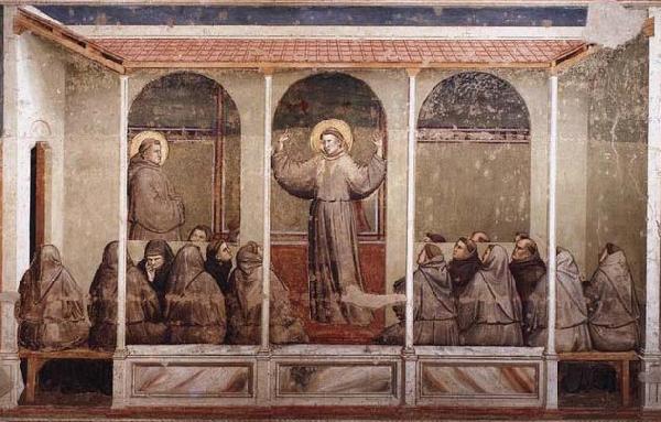 GIOTTO di Bondone Apparition at Arles